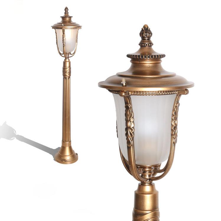 Lampen til græsplæner i europæisk stil, aluminium, rust og vandtæt havebelysning, havelampe