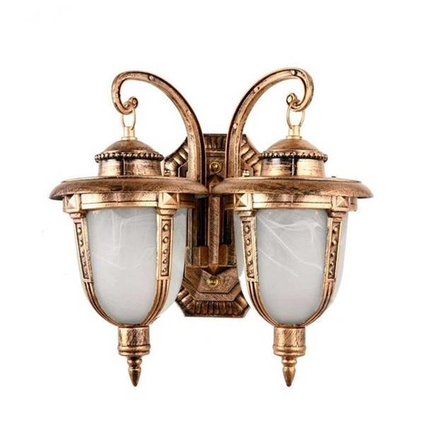 Refro bronze dobbelt udvendig væglampe, vandtæt væglampe, verandalampe, udendørs bordlampe