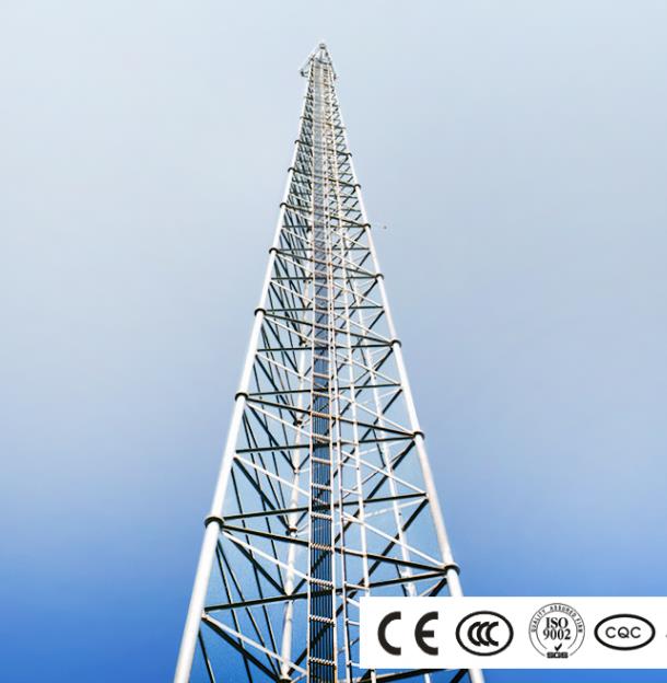CCTV-overvågningsstang til udendørs sikkerhed, stærkt vindståltårn